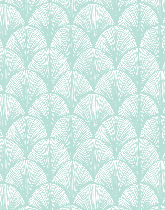 Orchid Scales Wallpaper - Mint