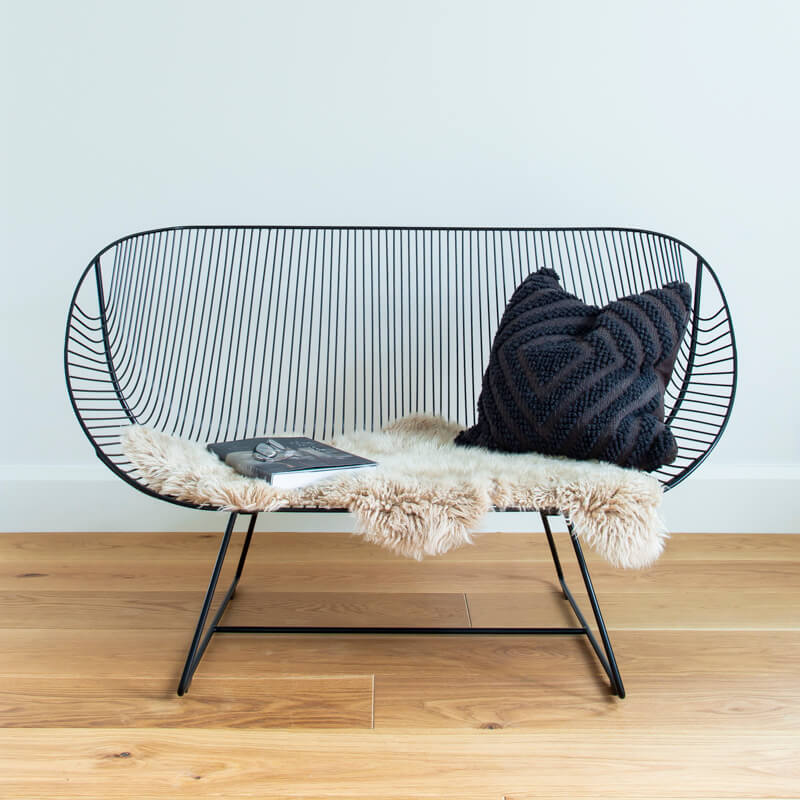 Metal Wire Sofa - Stainless Steel (Outdoors)