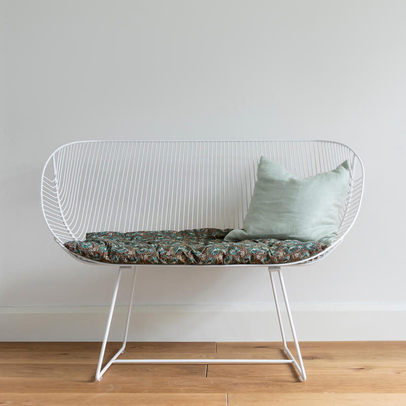 Metal Wire Sofa - Stainless Steel (Outdoors)