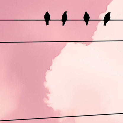 Cloud Wire - Custom Sized Wallpaper Mural (per m2)