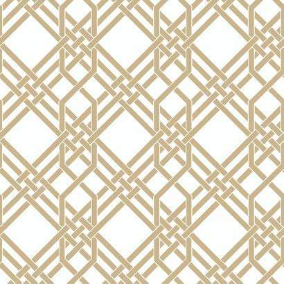 Pagoda Florence Broadhurst Wallpaper - White/Gold