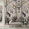 Panthera Mural Hybrid Wallpaper - Taupe