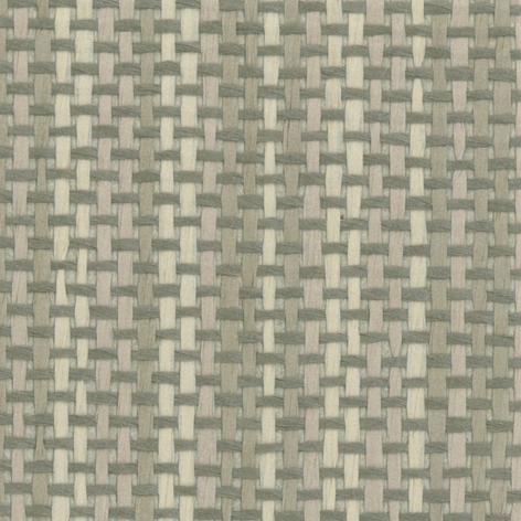 Sample - Paper Weave Grasscloth Wallpaper - White/Reed
