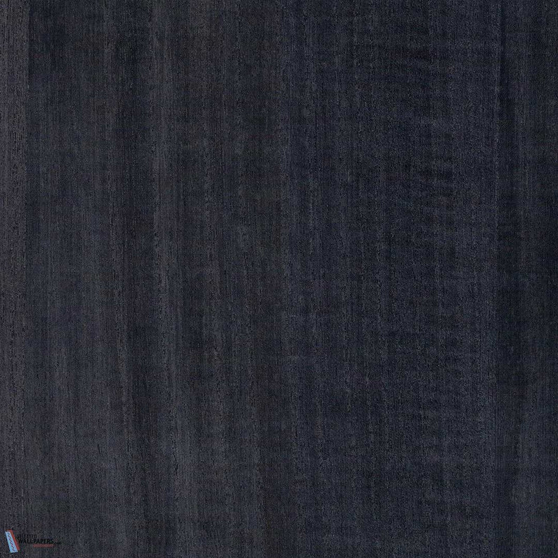Paulownia - Wood Veneer Wallpaper - Peacoat