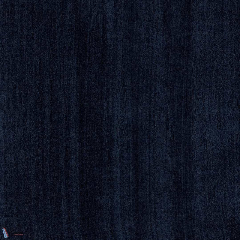 Paulownia - Wood Veneer Wallpaper - Dark Blue