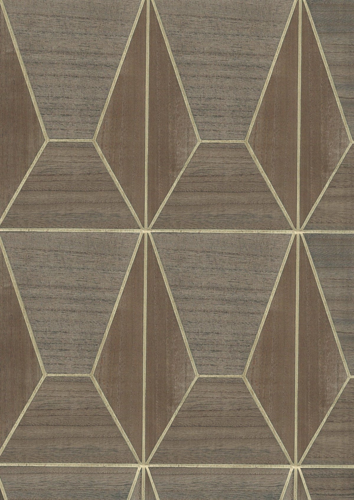 Sample - Real Wood Veneer Wallpaper - Pepper/Gold