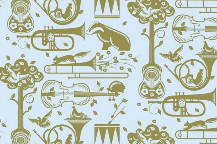 Sample - Pet Sounds Wallpaper - Powder Blue