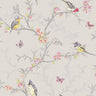 Phoebe Bird Wallpaper - Dove Grey - Discontinuing