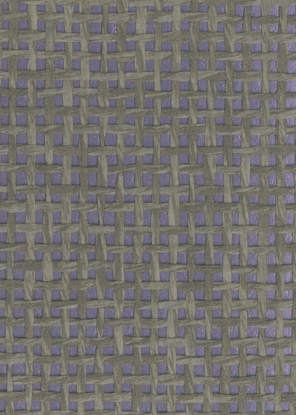Burlap Fine Weave Grasscloth Wallpaper - Purple (On Metallic Purple)