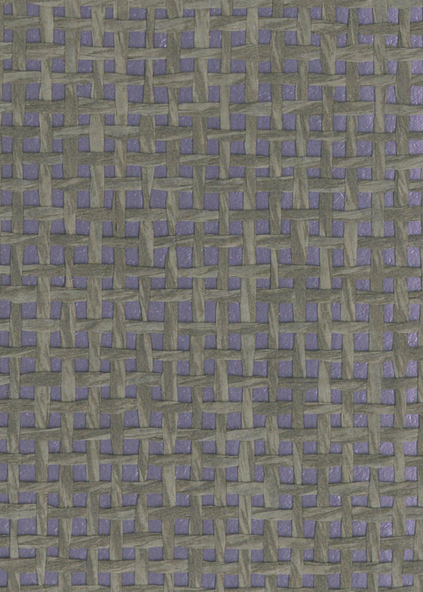 Sample - Burlap Fine Weave Grasscloth Wallpaper - Purple (On Metallic Purple)