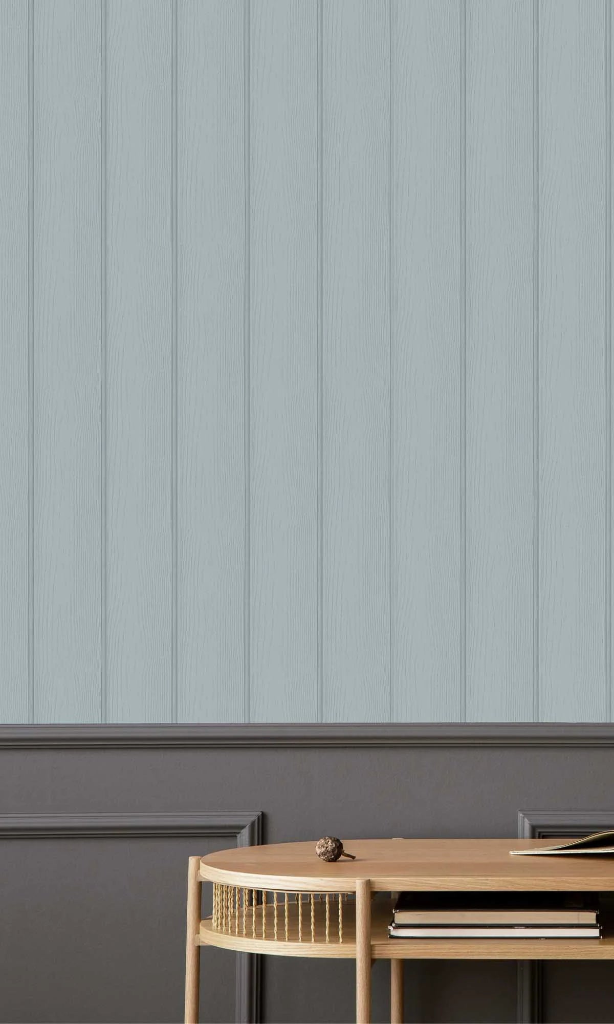 Tongue & Groove - Wallpaper - Blue