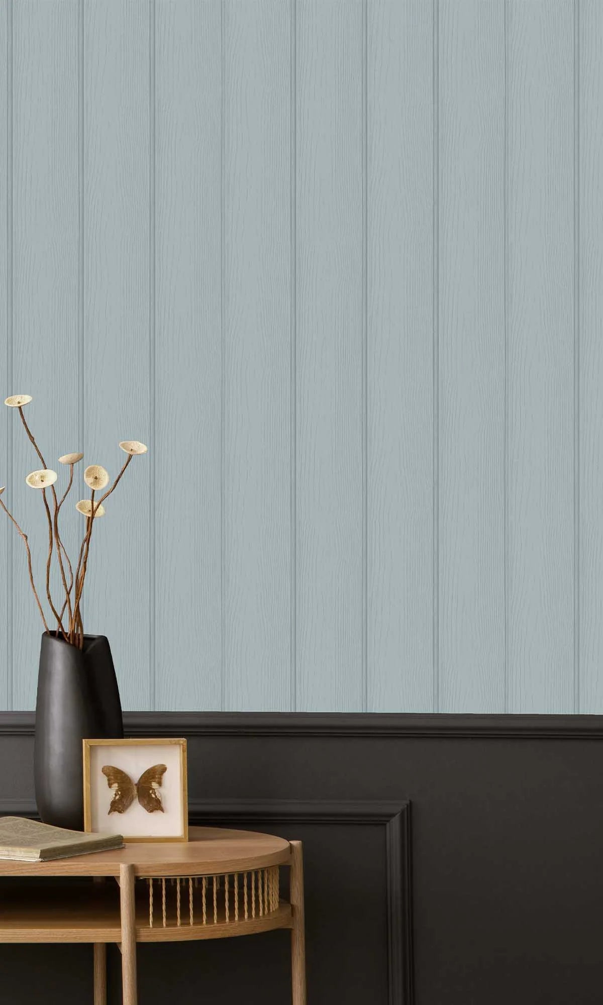 Tongue & Groove - Wallpaper - Blue