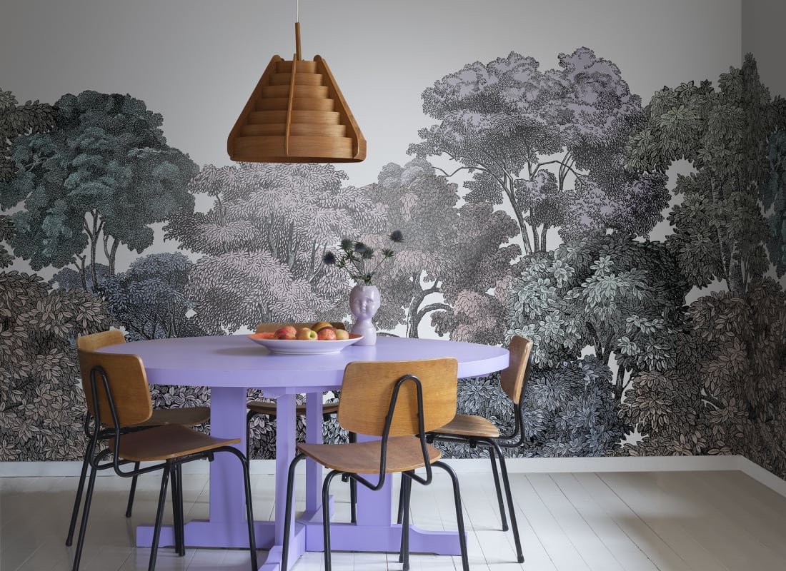 Bellewood Clouds - Rainbow - Custom Sized Wallpaper Mural (per m2)