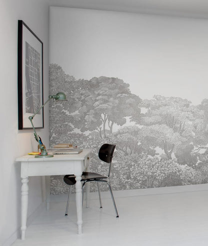 Bellewood Clouds - Grey - Custom Sized Wallpaper Mural (per m2)