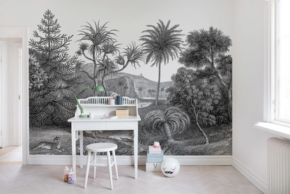 Jungle Land - Desolate - Custom Sized Wallpaper Mural (per m2)