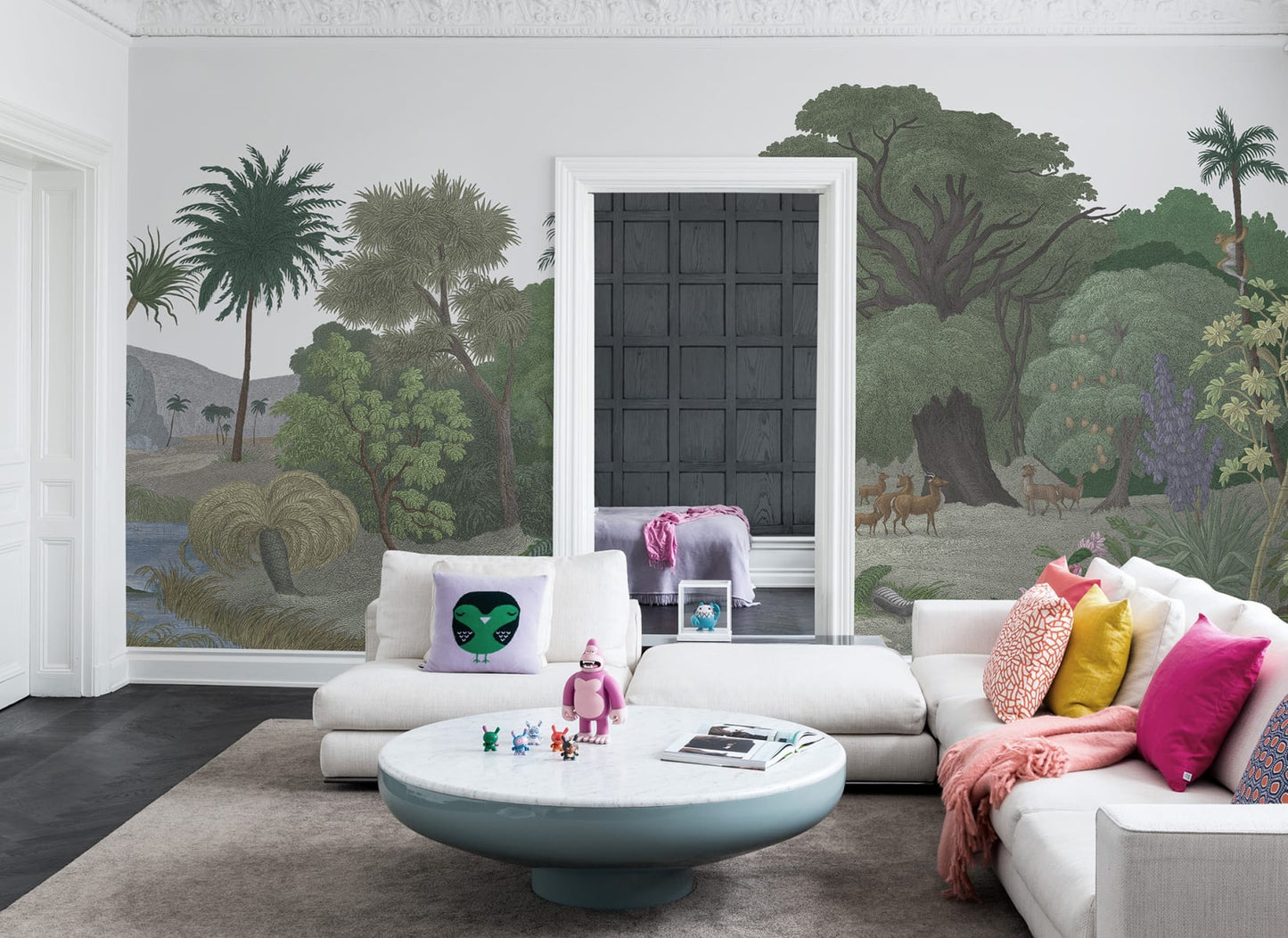Jungle Land -  Colour - Custom Sized Wallpaper Mural (per m2)