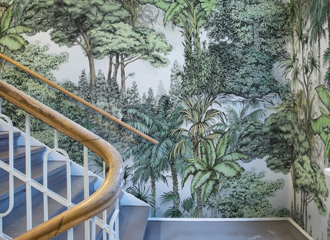 Secret Garden Custom Sized Wallpaper Mural (per m2) - Lush