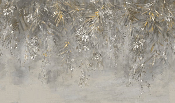 Sample - Honolulu - Gold Brown - Custom Sized Wallpaper Mural (per m2)