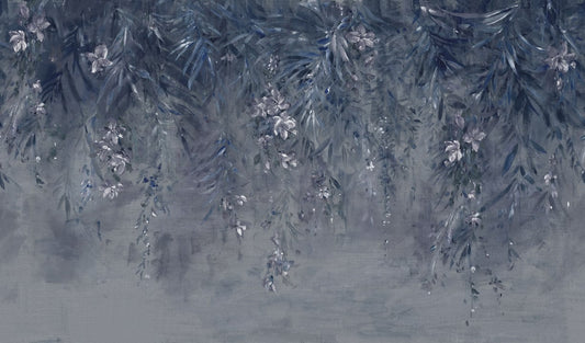 Honolulu - Cloud Blue - Custom Sized Wallpaper Mural (per m2)