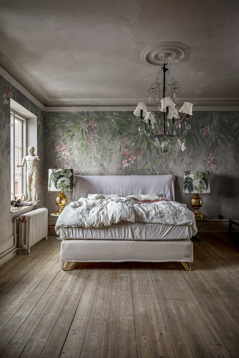 Honolulu - Green - Custom Sized Wallpaper Mural (per m2)