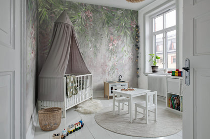 Honolulu - Green - Custom Sized Wallpaper Mural (per m2)
