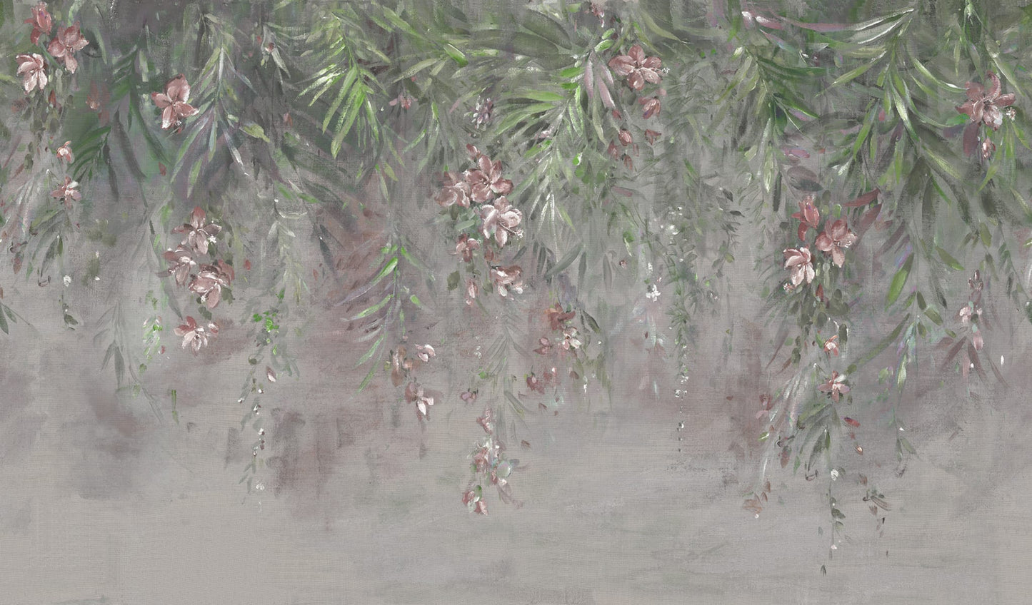 Honolulu - Green - Custom Sized Wallpaper Mural (per m2)