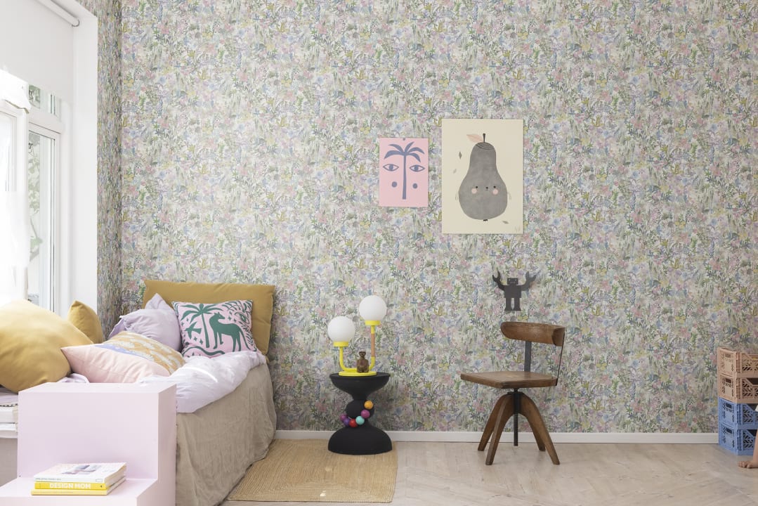 Poppy Meadow Wallpaper -  Pastel