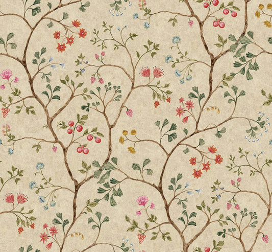 Song Tree - Sand - Custom Sized Wallpaper Mural (per m2)