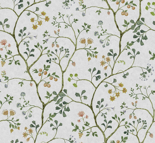 Song Tree - Pearl - Custom Sized Wallpaper Mural (per m2)