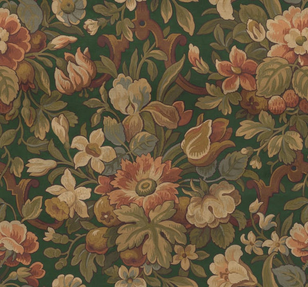Sample - Vintage Garden Wallpaper - Green