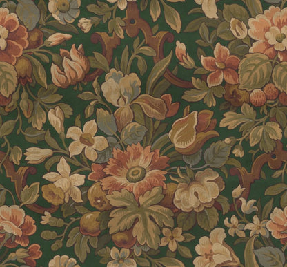 Vintage Garden Wallpaper - Green