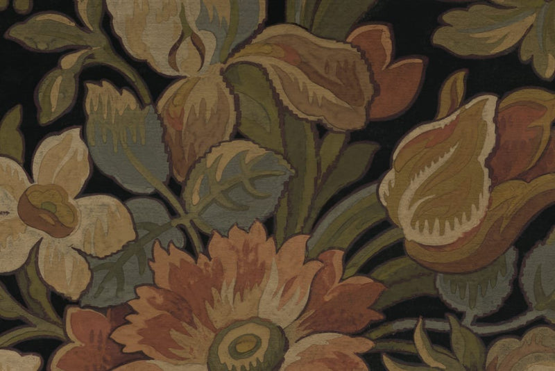 Vintage Garden Green Wallpaper