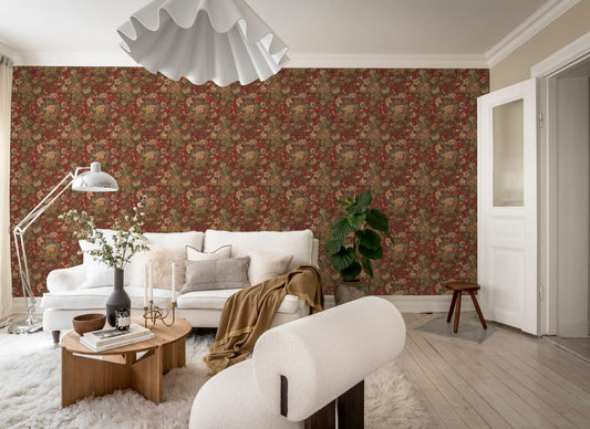 Vintage Garden Wallpaper - Velvet