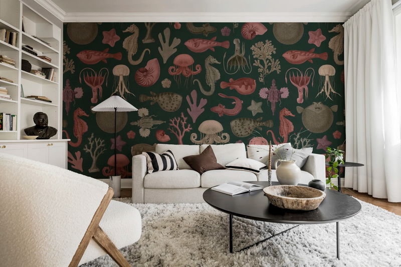 Sea Life Mural Wallpaper - 4 Colours