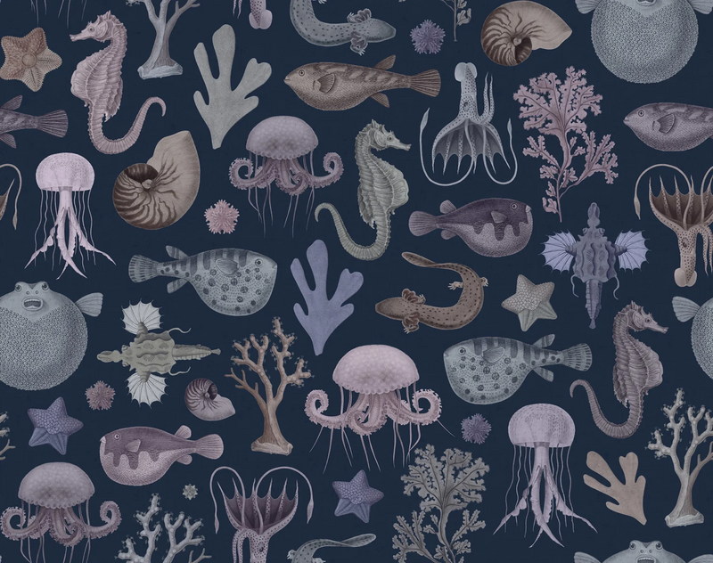 Sea Life Mural Wallpaper - 4 Colours