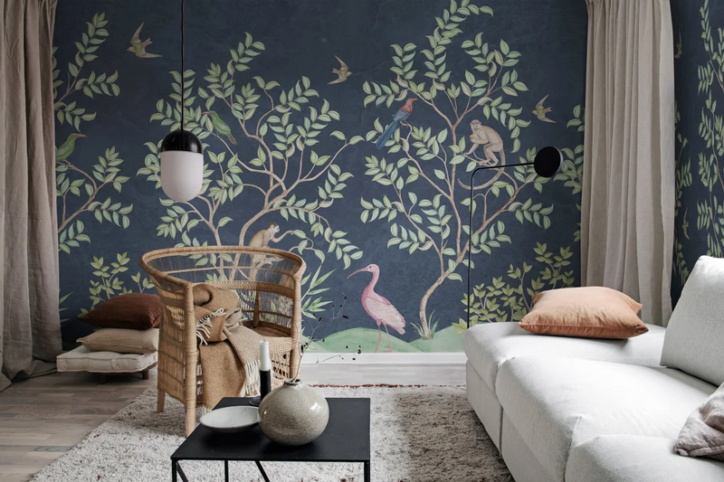 Monkey Paradise Mural Wallpaper