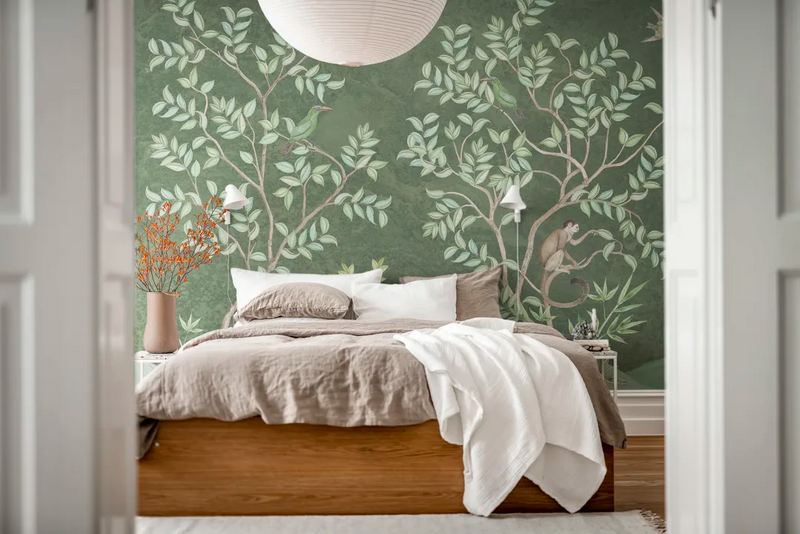Monkey Paradise Mural Wallpaper