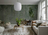 Honolulu - Dark Green - Custom Sized Wallpaper Mural (per m2)
