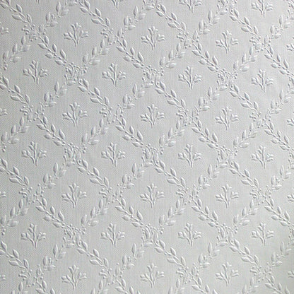 Hamnett/Floral Wallpaper - Anaglypta - Paintable