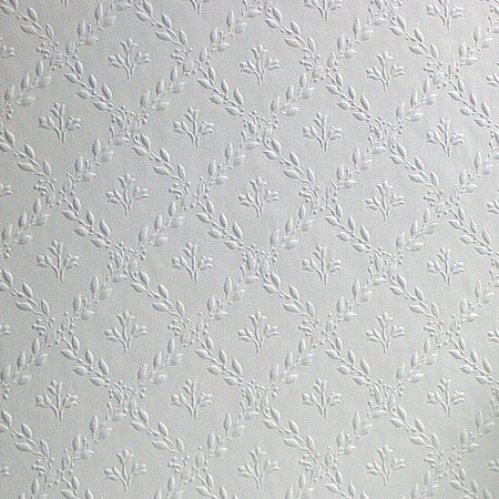 Sample - Hamnett/Floral Wallpaper - Anaglypta - Paintable