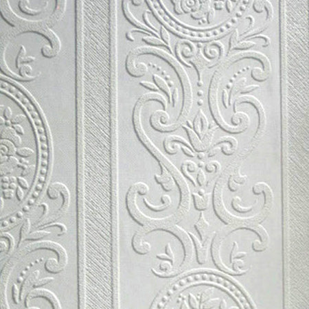 Sample - Louisa Textured Anaglypta Wallpaper - Paintable