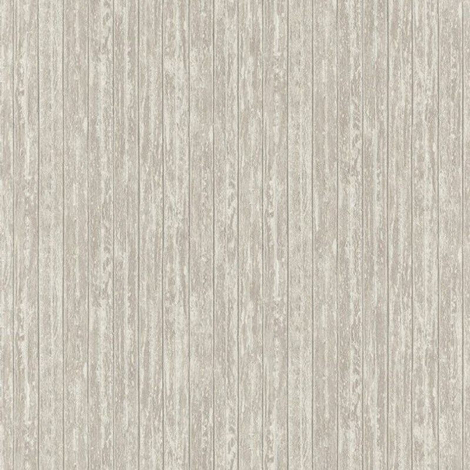 Sample - Bordage Textured Vinyl Wallpaper - Beige/Grey