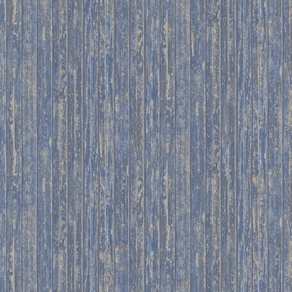 Bordage textured Vinyl Wallpaper - Blue