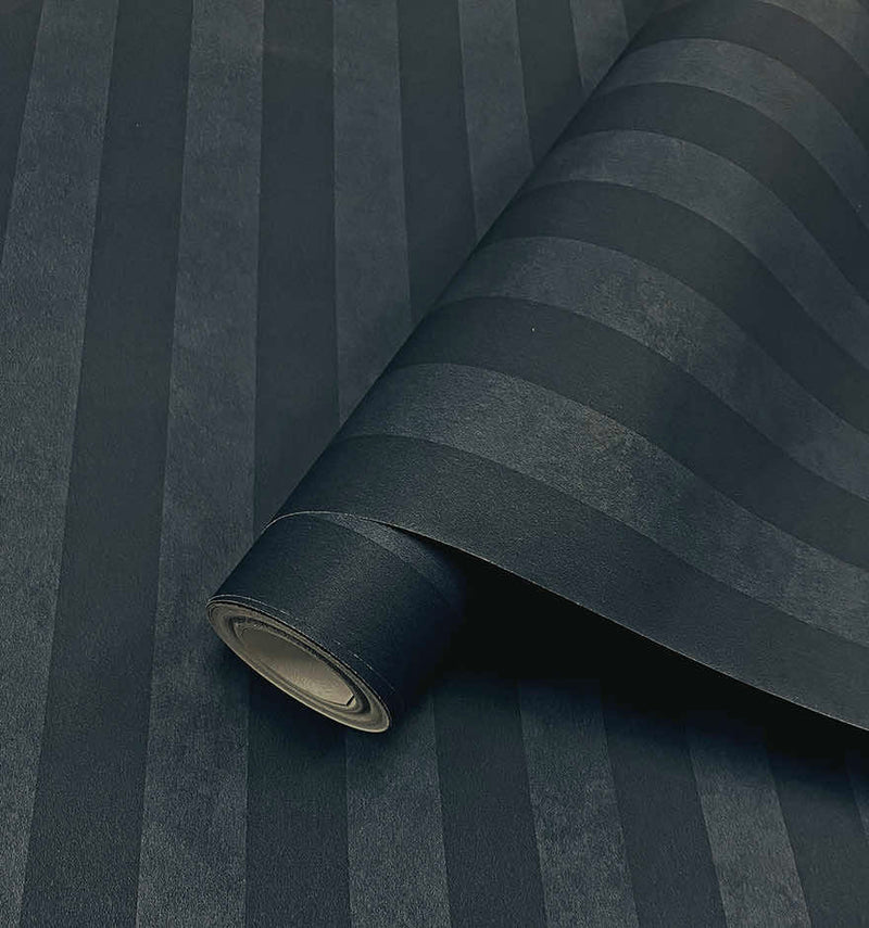 Aquila Stripes Wallpaper - Navy