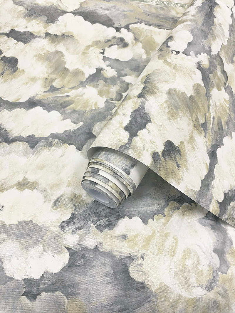 Sora - Tranquil Cloud Wallpaper - Charcoal