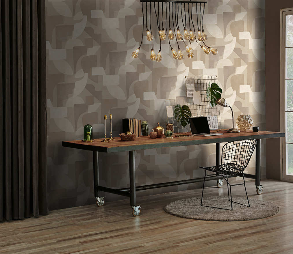 Geo Linnet - Geometric Wallpaper - Neutral