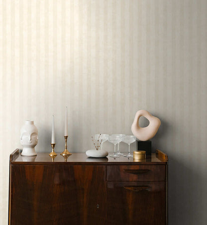 Aquila Stripes Wallpaper - Cream
