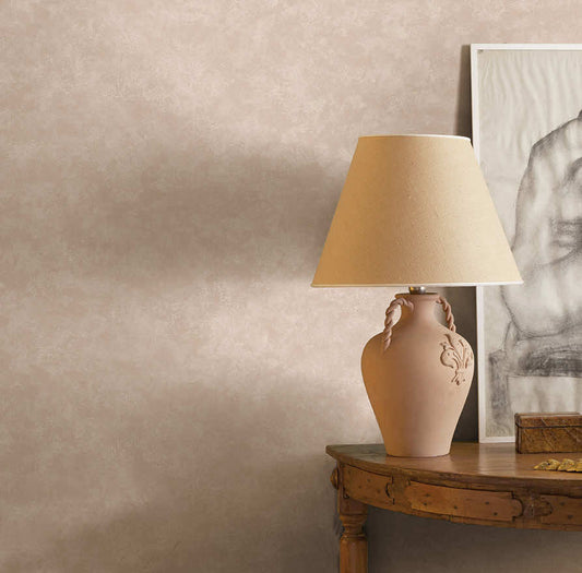 Kanso - Soft Plaster Wallpaper - Coral