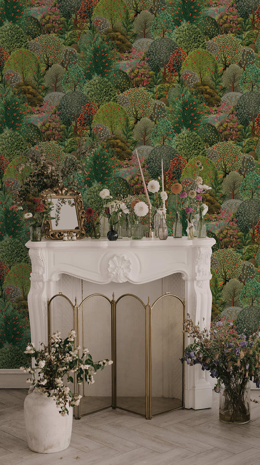 Arboretum Garden Wallpaper - Green