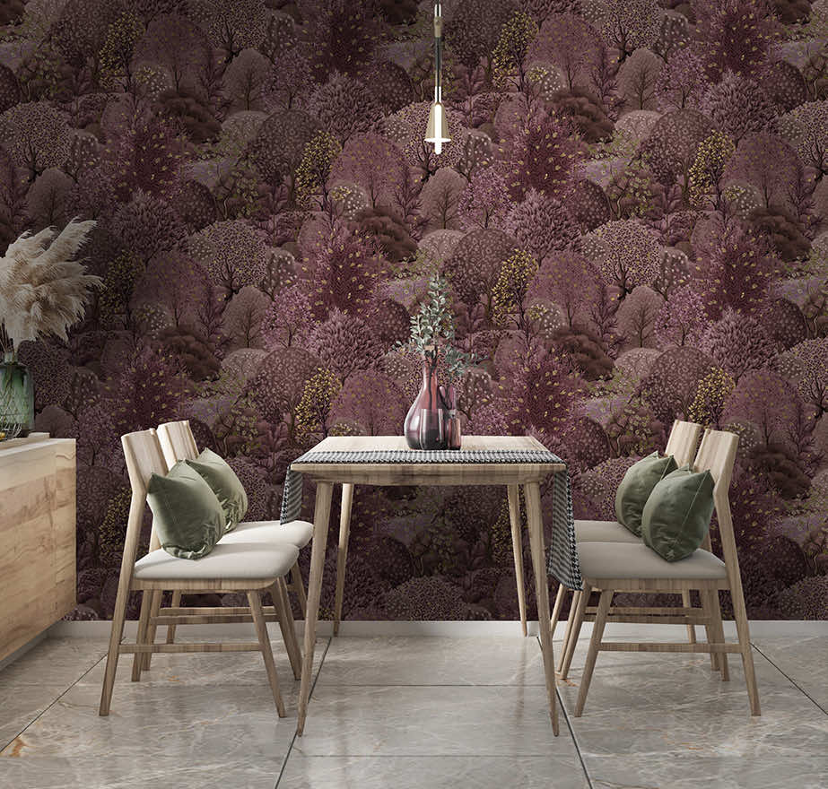 Arboretum Garden Wallpaper - Berry